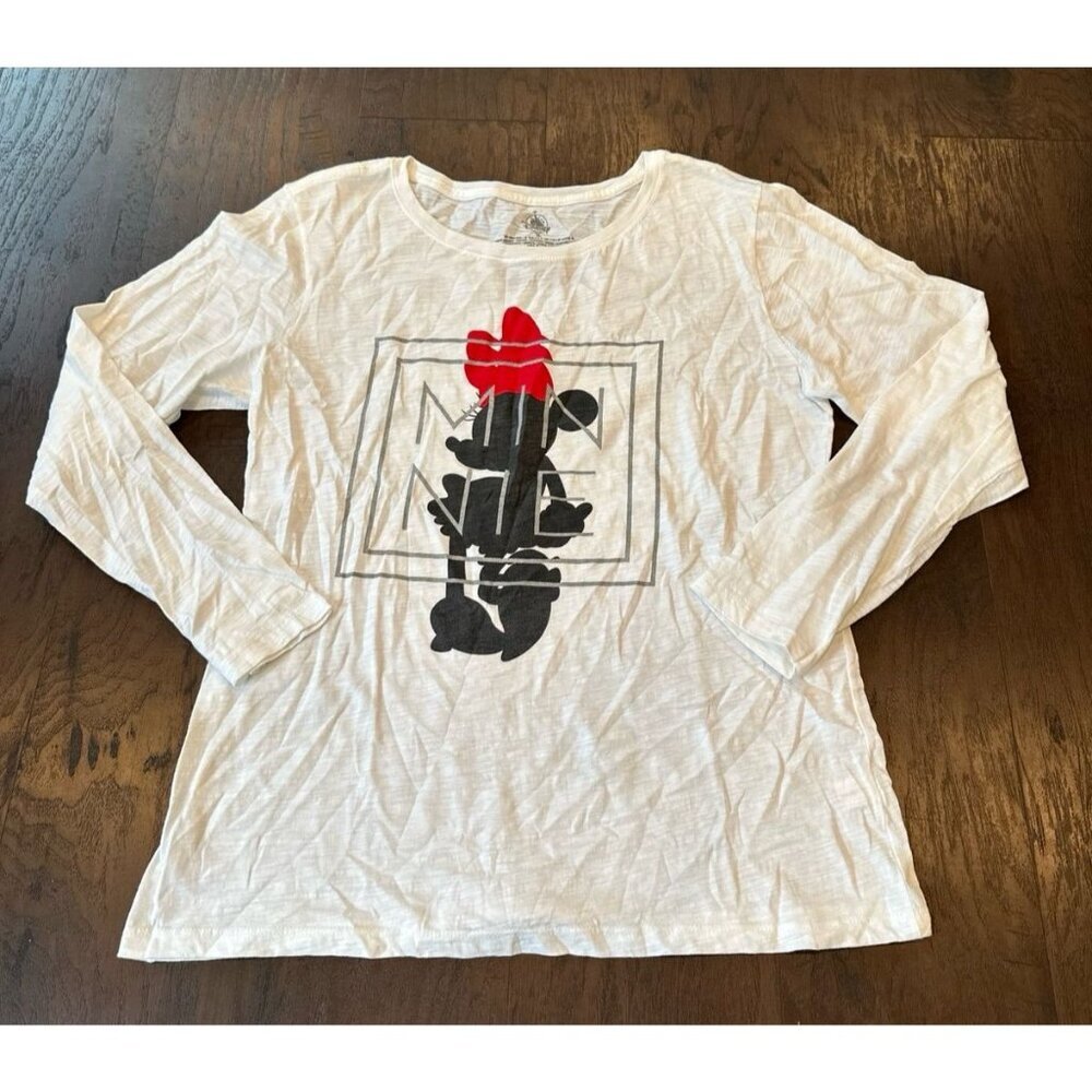 Disney Store Minnie Mouse Silhouette Long‎ Sleeve Tee Vogue Style